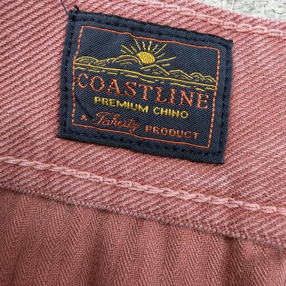 Faherty Shorts Mens 36 Pink Coastline Tailored Chino Stretch Casual Summer
